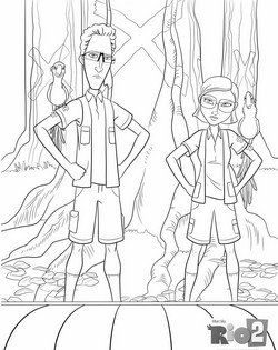 coloriage rio 2 tulio et linda